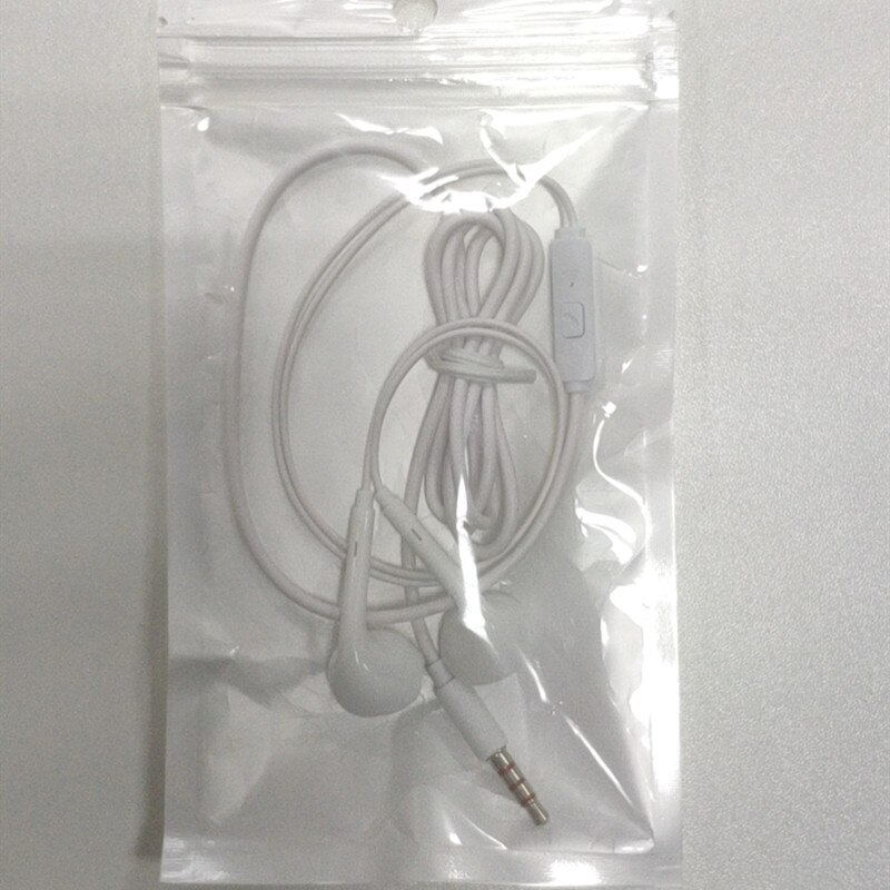 Hengshanlao 3.5 com fio fones de ouvido com controle de volume microfone à prova dwaterproof água música jogos in-ear esporte fone de ouvido fora fones de ouvido branco