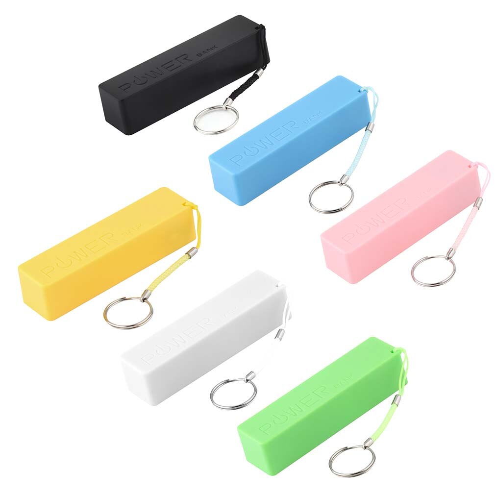gorący Nowy 1Pc przenośne modne perfumy w kształcie kwadratu mobilna skrzynka zasilająca USB 18650 pokrywa baterii z breloczkiem dla iPhone