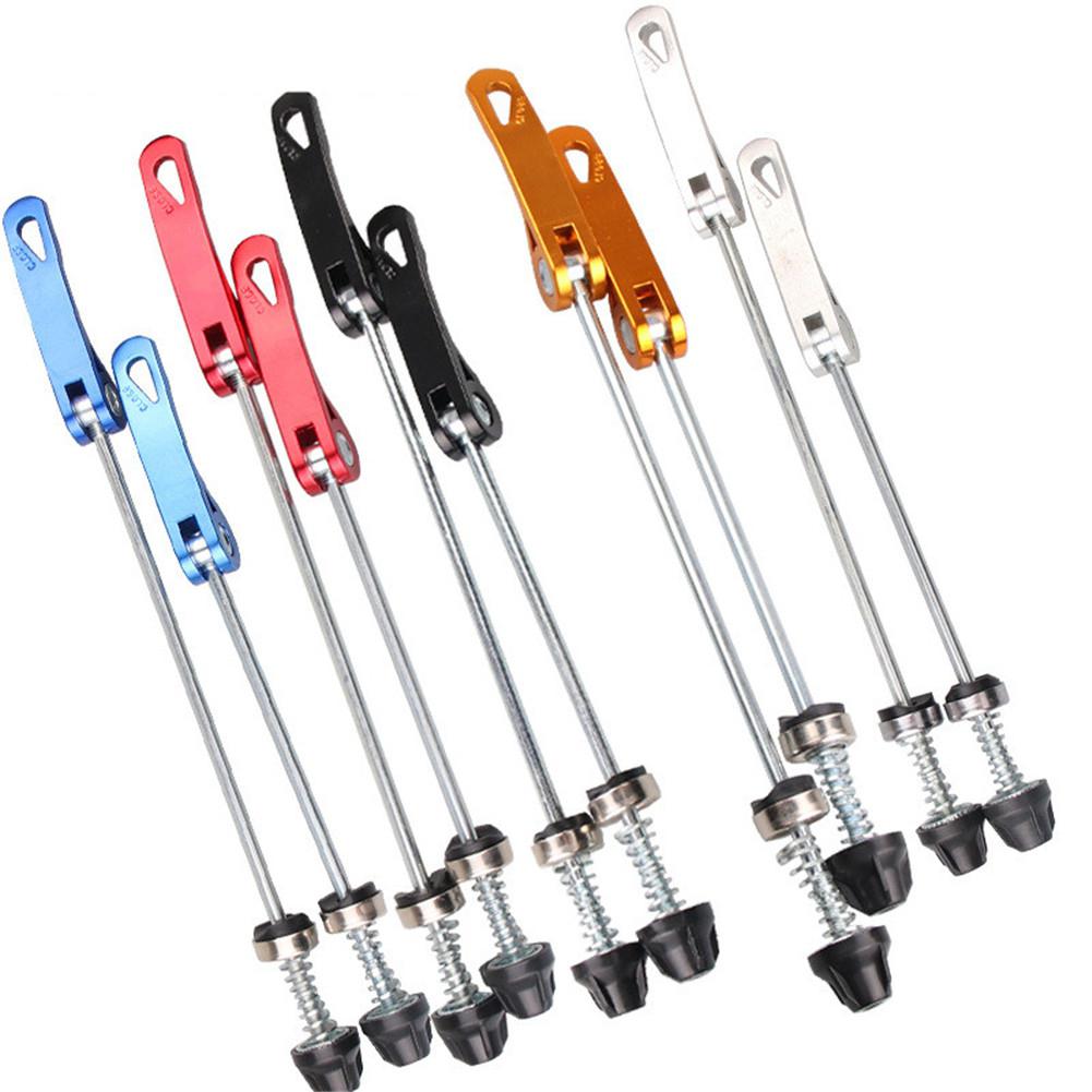 1Pair MTB Hub Bearing Quick Release Lever for Bike Lengthened Shaft Front and Rear Titanium Alloy Screw Rod Bicycle Part