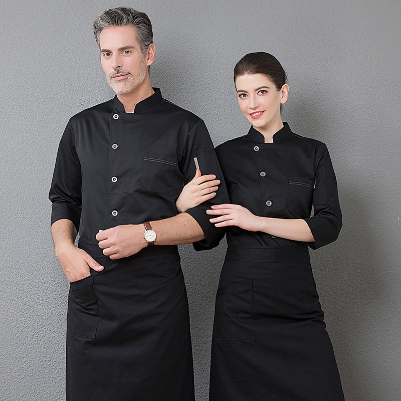 Restaurant Kleding Werkkleding Hotel Chef 'S Herfst/Winter In Keuken Na Kiel Lange Mouwen Gebakken Taart winkels Kleding