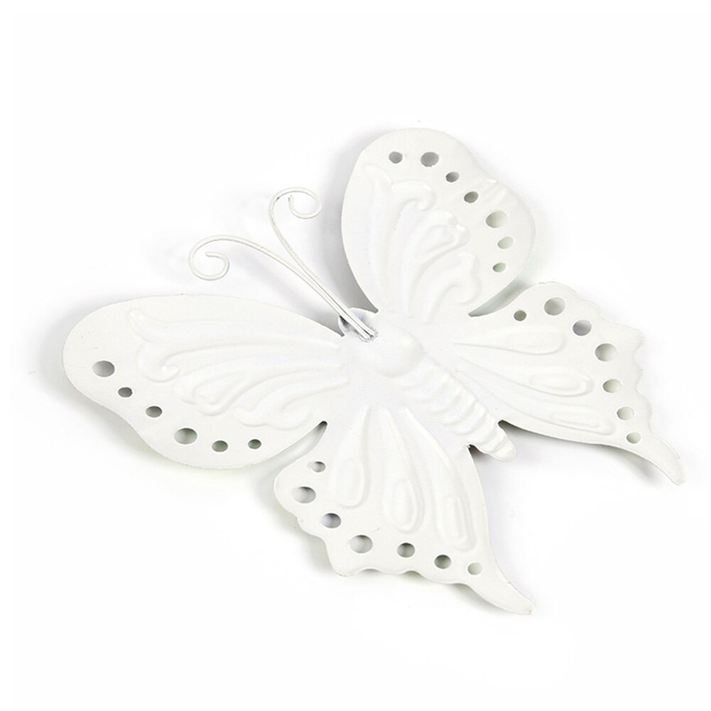 Papillon en métal, 3 pièces, Art mural pour la maison, Sculpture de jardin, décoration suspendue de chambre à coucher, Patio, arrière-cour, intérieur et extérieur artificiel