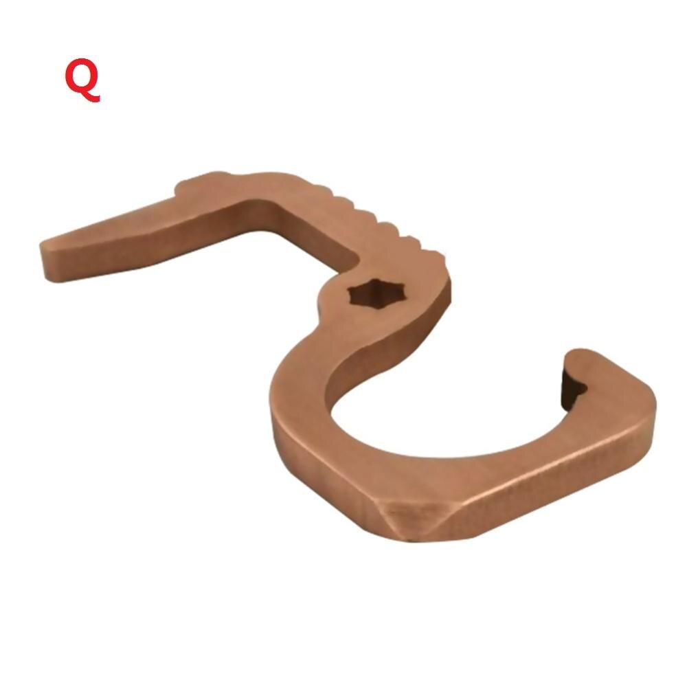 Draagbare Geen Touch Open Deur Druk Lift Hygiëne Aluminium Hand Antimicrobiële Handvat Tool Voor Huishoudelijke Slaapkamer Ornamenten: Q
