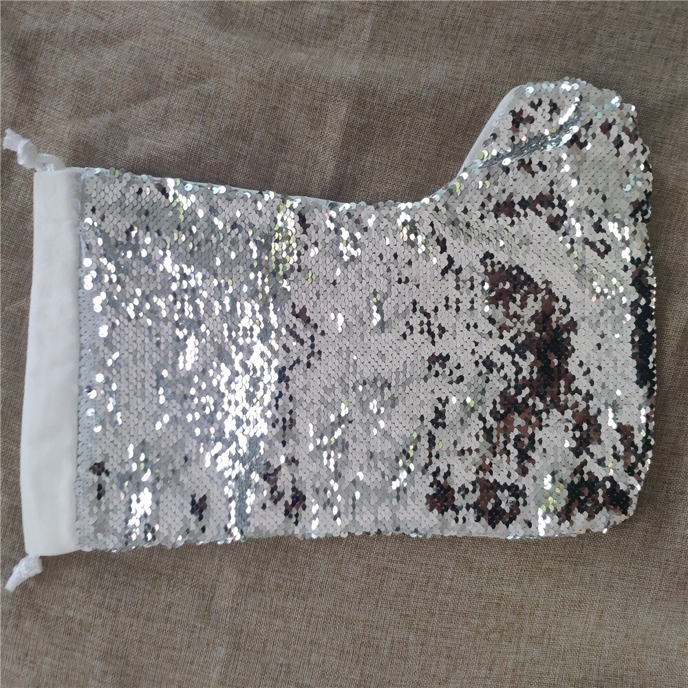 Impressão de transferência térmica mágica lantejoulas meias de natal diy personalizado em branco suprimentos tamanho por atacado: 42*26cm