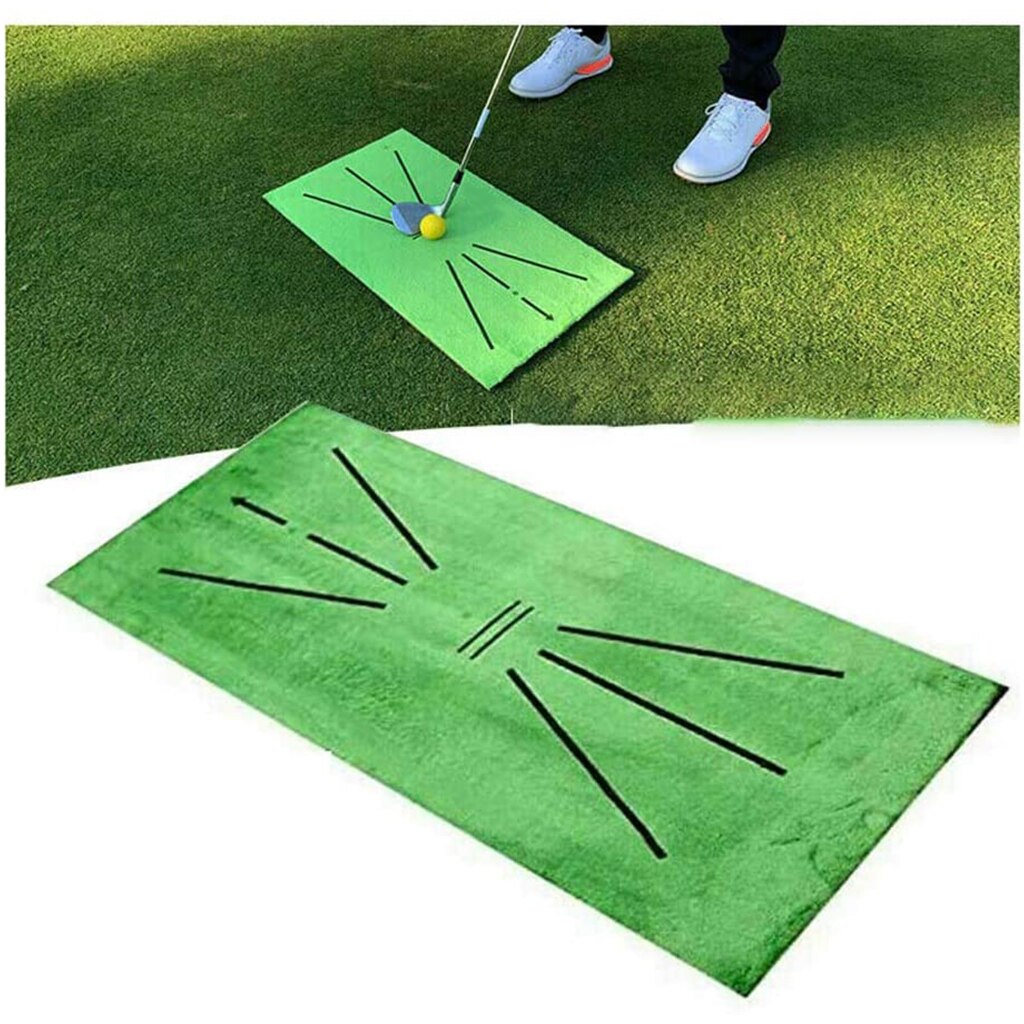 Golftræningsmåtte, svingdetektering batting minigolf træningshjælpsspil, bærbar golftræningsmåtte til hjemmet