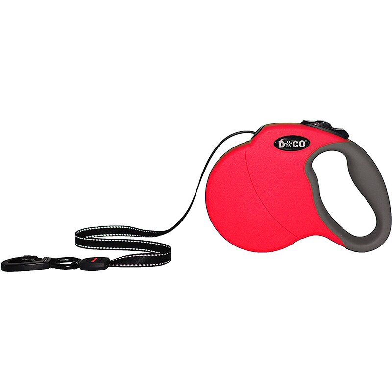 MySudui 4M 5M Nylon Pet Dog Leash Retractable Automatic Running Dog Lead Training Dog Retractable Leash Large Medium Adjustable: red dog leash / 4M- 10KG
