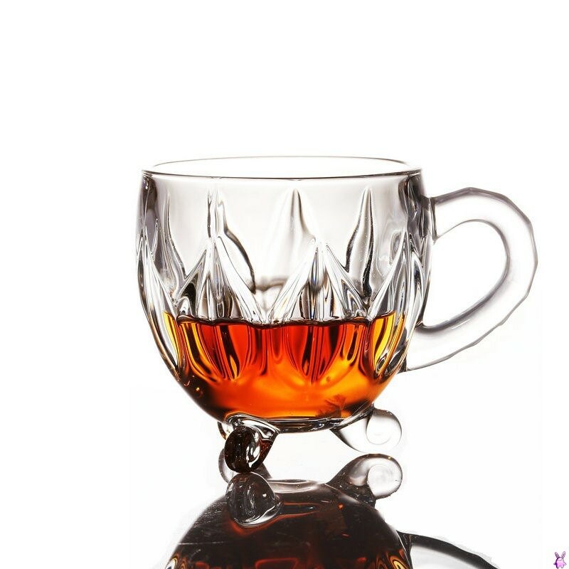 Transparent glas te kaffe vattenkopp blyfri för isdrycker, cocktail, vatten, juice, öl, vin, whisky etc 210ml