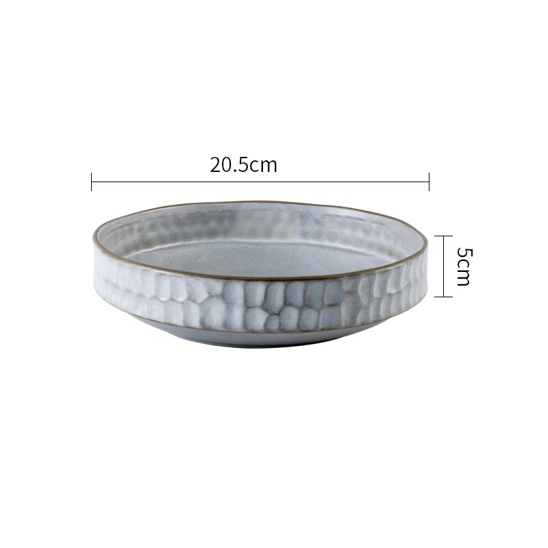 Vajilla de cocina de cerámica de estilo nórdico, taza de desayuno, plato de porcelana para salsa, plato de cena, taza de café, tazón de arroz, tazón de postre y ensalada