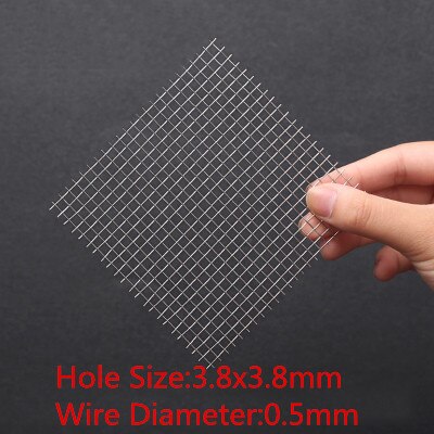 1 Stck, Fenster Gittergewebe Vorderseite Fix Gittergewebe Universal- Reparatur Leisten Stoßstange Edelstahl Kühlergrill Filter Netz, 100cm Breite * 100cm Länge: 3.8x3.8mm Loch