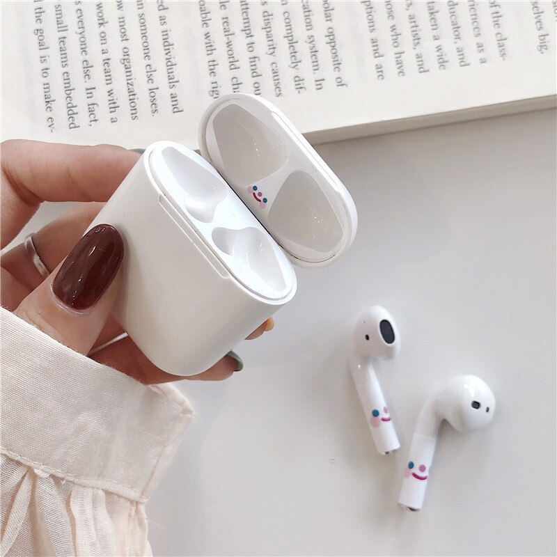 Del fumetto Della Polvere Carino Guard Set per Airpods di Protezione Auricolare Pellicola Della protezione Della Pelle Sticker per Airpods Caricatore Auricolare Scatola a prova di Polvere decalcomanie: 13