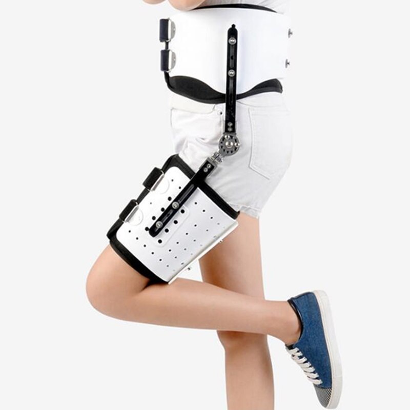 JayCreer Hip Fixatie Brace Orthese Extension Stent Dij Fracturen Corrigerende Beschermende Versnelling Ondersteuning Fit Taille Max 114CM: left Foot