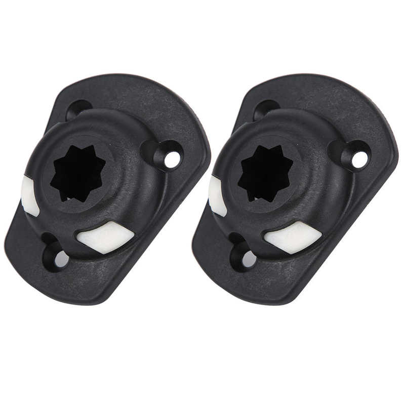 2 Pcs Inflatable Boat Kayak Rod Holder Mount Base with Screws Boat Canoe Slide Rail Kayak Fishing Rod DIY Mount Base Accessories
