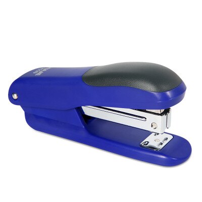 Carpeta de encuadernación de papel de engrapadora de Metal 24/6 grapas De estudiante engrapadora de uñas suministros de oficina de papel papelería de encuadernación escolar H229: Azul