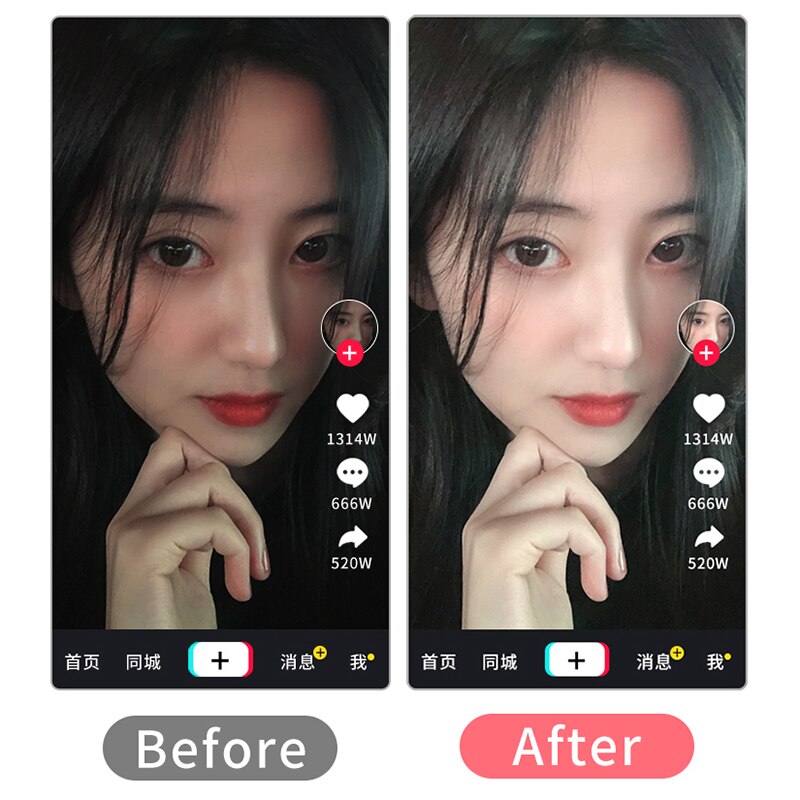 G2 10" Portable LED Ring Light Studio Photo Video Dimmable Lamp + Tripod Stand Folding Integrated Ring-shaped Fill Light