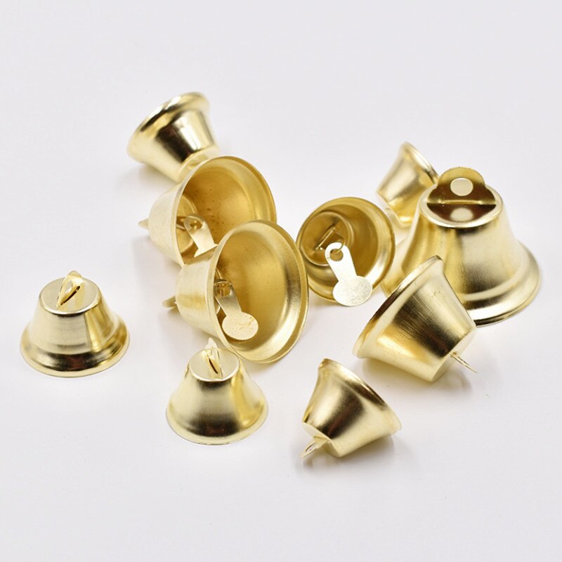 10/20/50Pcs 20Mm Kleine Jingle Bells Goud Zilver Voor Wedding Party Thuis Xmas Decoratie Diy bells Ambachten Kerstboom Ornamenten