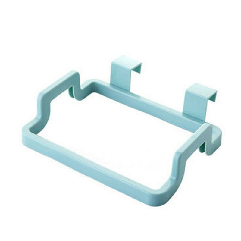 Hanging Trash Garbage Rubbish Kitchen Carrier Plastic Bag Bin Sack Hanger Holder: Green