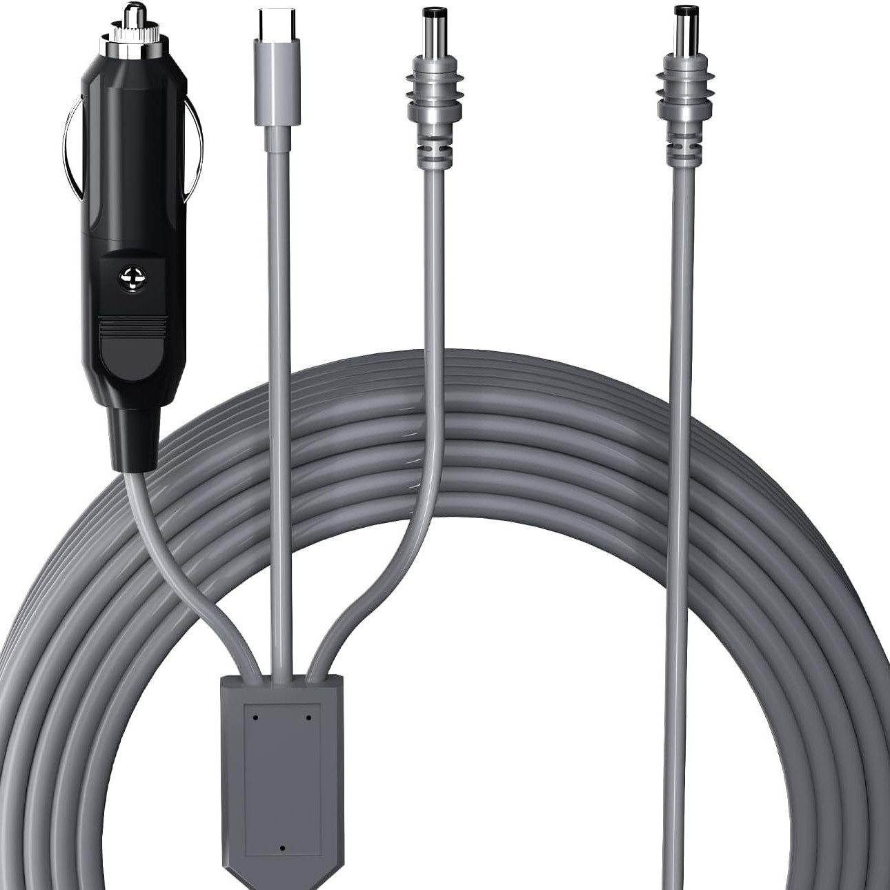Starlink Mini 3 in 1 DC Power Cable 10FT 100W USB C 12-24V Cigarette Lighter Plug and DC Male Power Cable Cord for Starlink Mini: Default Title