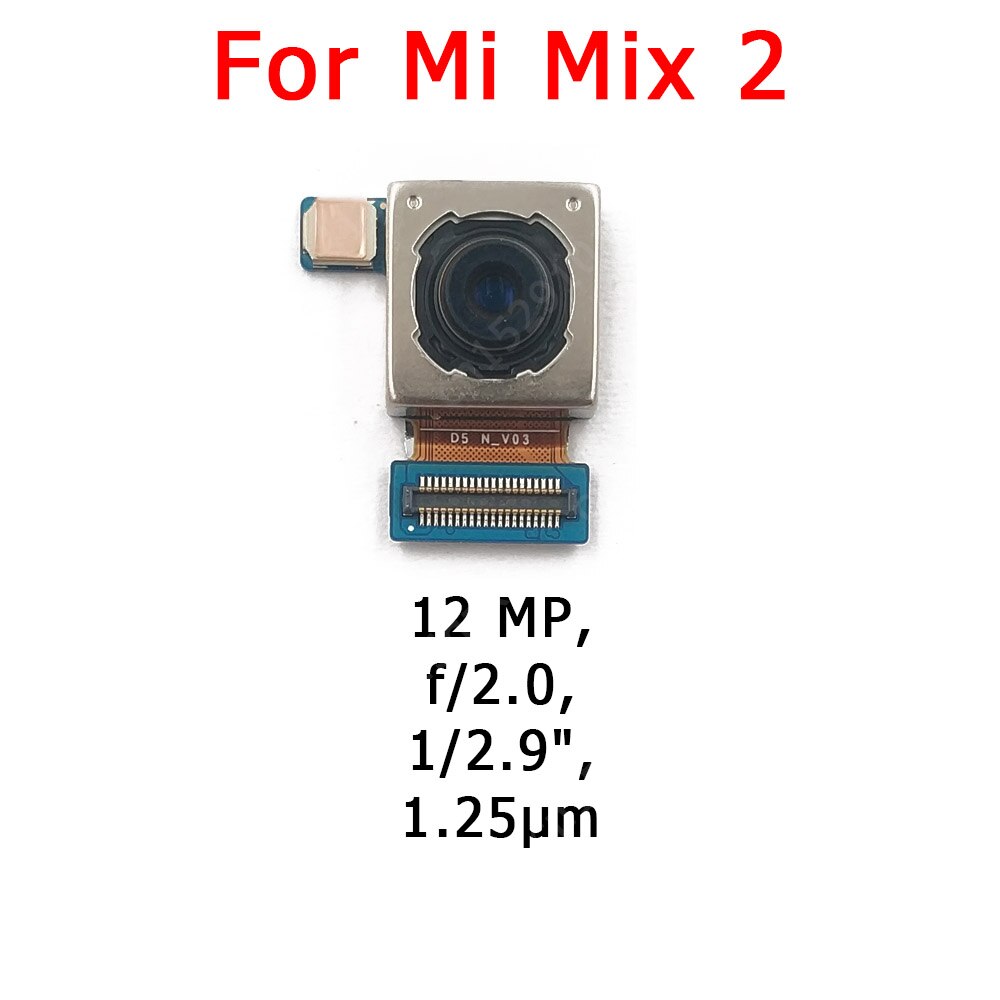 Original Front and Rear Back Camera For Xiaomi Mi Mix 3 Mix3 Main Facing Camera Module Flex Cable Replacement Spare Parts: Mi Mix 2 Back