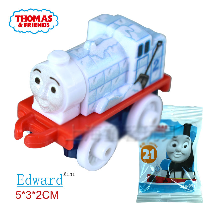 Thomas and Friends Mini Trains FCC92 Music Galaxy Ice&amp;snow Classic Series Unpacked Blind Box Optional Trains Children Toy: Ice Snow Edward