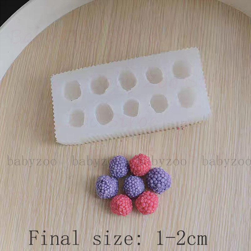 Vierkante Cake Embryo Silicone Mold Cake Kaars Decoratie Beer Puppy Biscuit Brood Embryo Raspberry Mold: F-mold