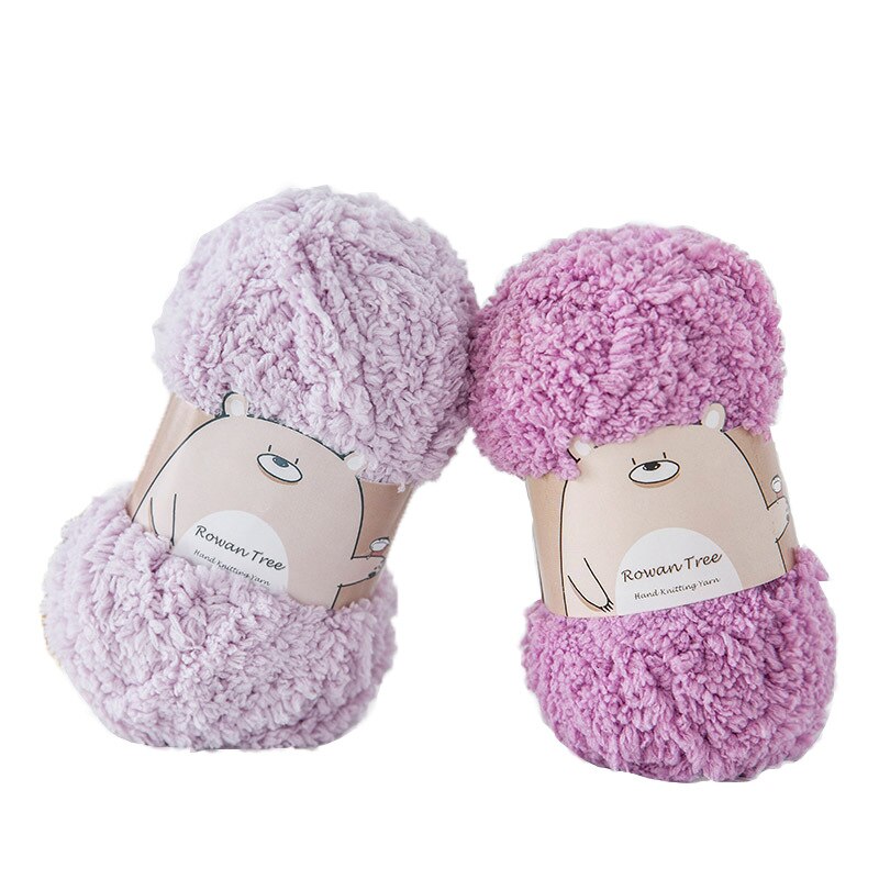 Fil doux et lisse pour tricot à la main, 50 grammes par boule, laine polaire de corail colorée, fil au Crochet, fournitures d'écharpe, de chapeau, de pull pour bébé