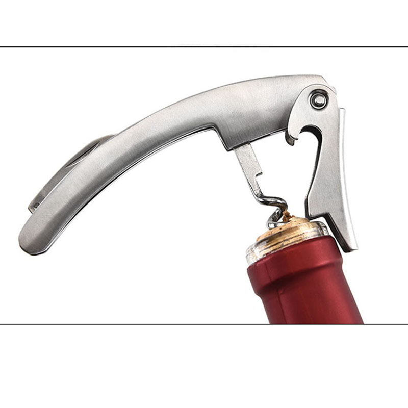 rvs Handvat Professionele Wijn Opener Multifunctionele Draagbare Schroef Corkscrew Wijn Flesopener Cook Tool