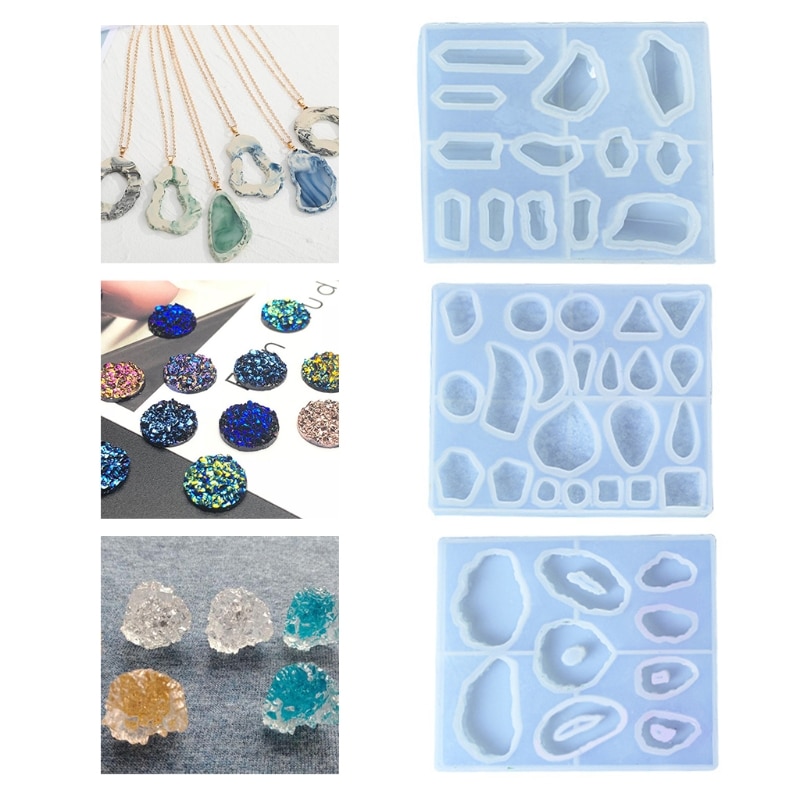 Kolczyki żywica epoksydowa formy kolczyki do uszu Dangle Casting silikonowe formy DIY rzemiosło biżuteria naszyjnik zawieszki Making Tools