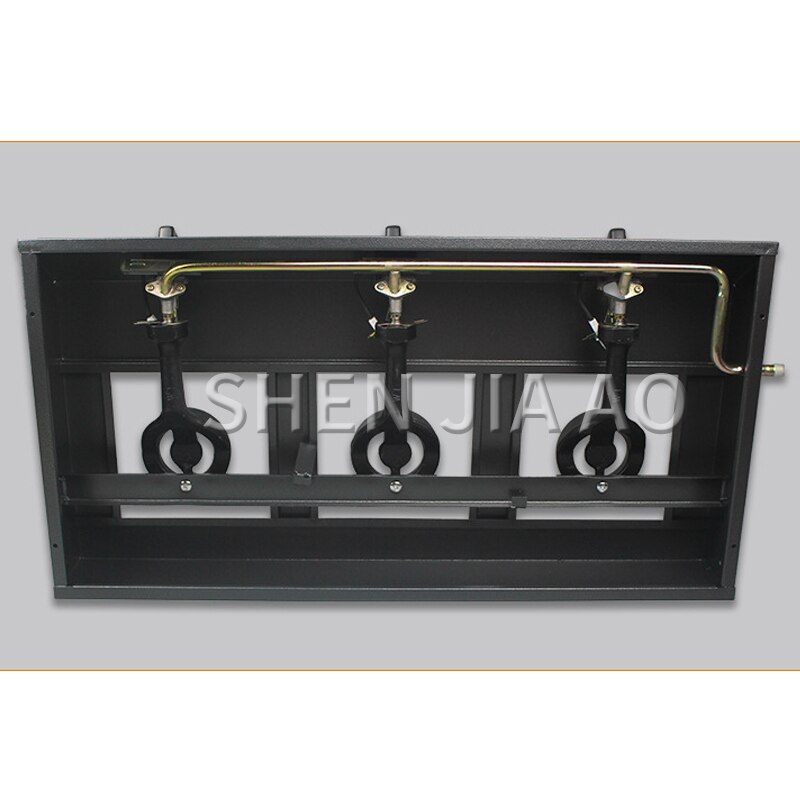 Natural gas liquefied gas stove Stainless steel panel 3 hole fire gas stove Commercial gas stove