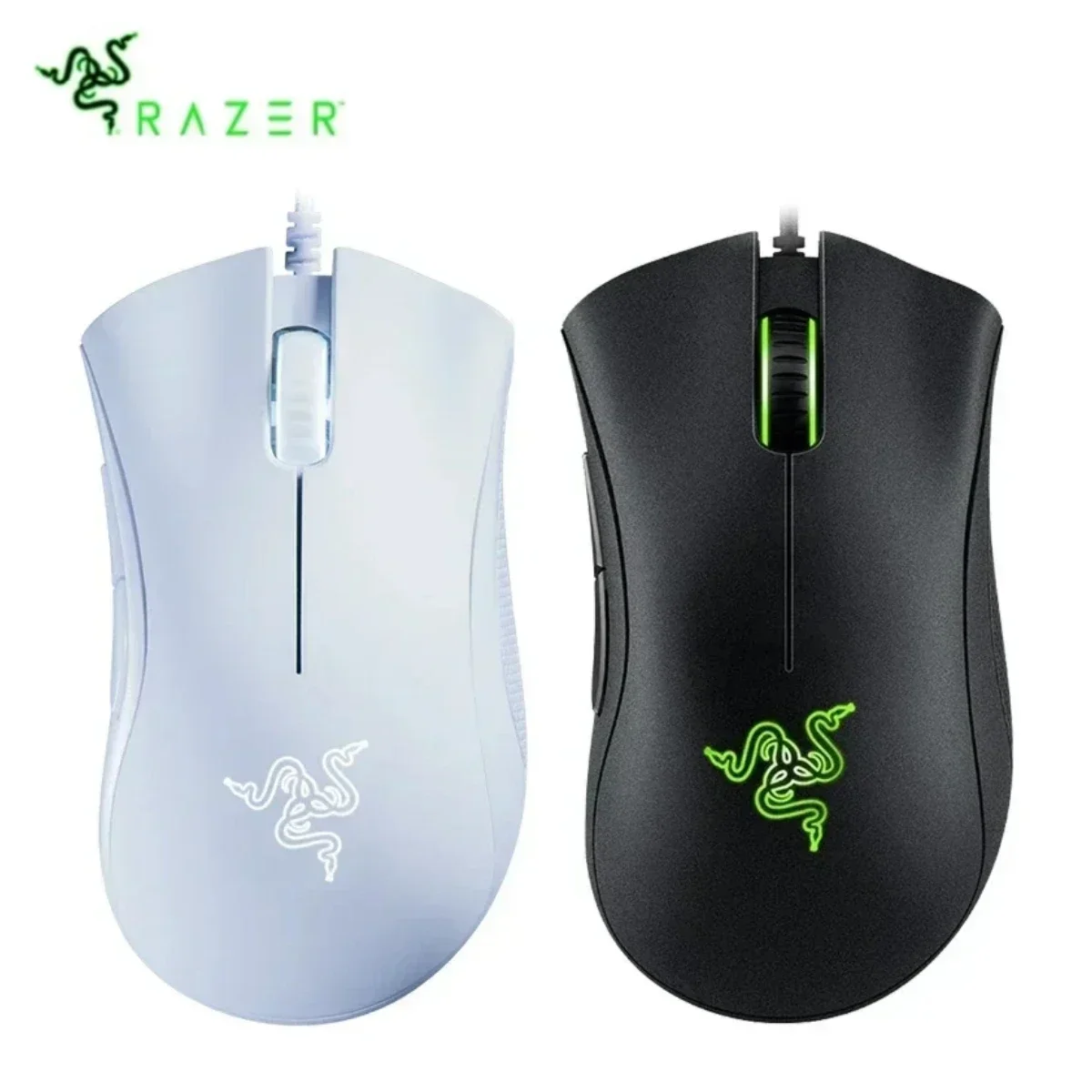 Original Razer DeathAdder Essential Wired Gaming Mouse Mice 6400DPI Optical Sensor 5 Independently Buttons for Laptop PC Gamer