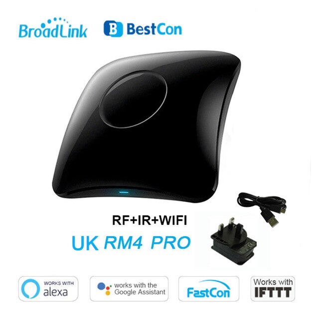 Broadlink  rm4 pro  rm4c mini wifi ir rf smart home automation universel intelligent fjernbetjening arbejde med alexa google home: Uk  rm4 pro
