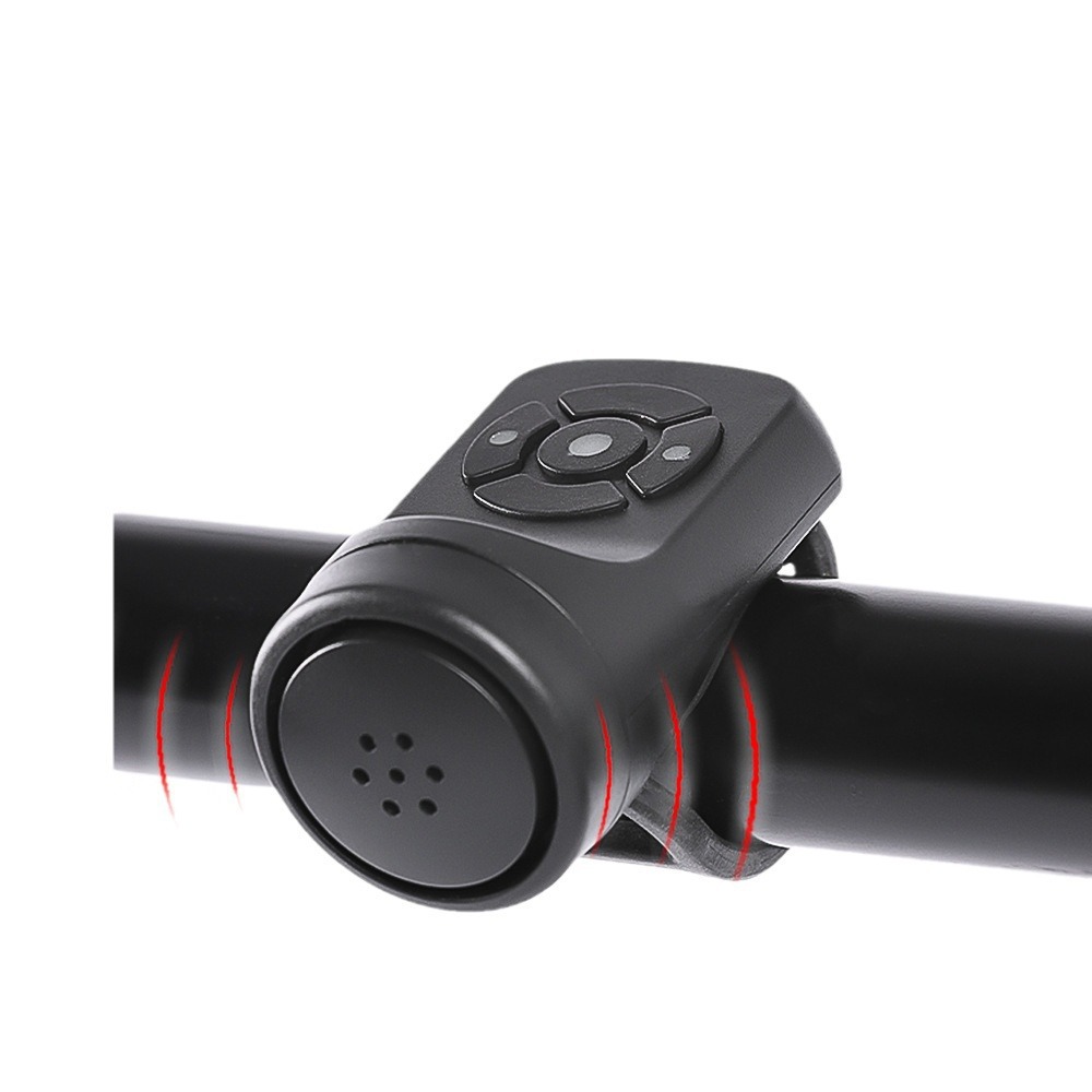 USB-Lade Fahrrad elektrische Glocke Motorrad Hupe 4-Modus Mountainbike Glocke Fahrrad Diebstahlalarm Hupe Fahrradzubehör: Default Title