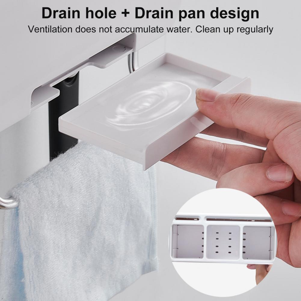 Gebruiksvoorwerpen Organizer Nuttig Bestek Afdruiprek Met Mobiele Telefoon Houder Quick Aftappen Eenvoudig Te Installeren Servies Rack