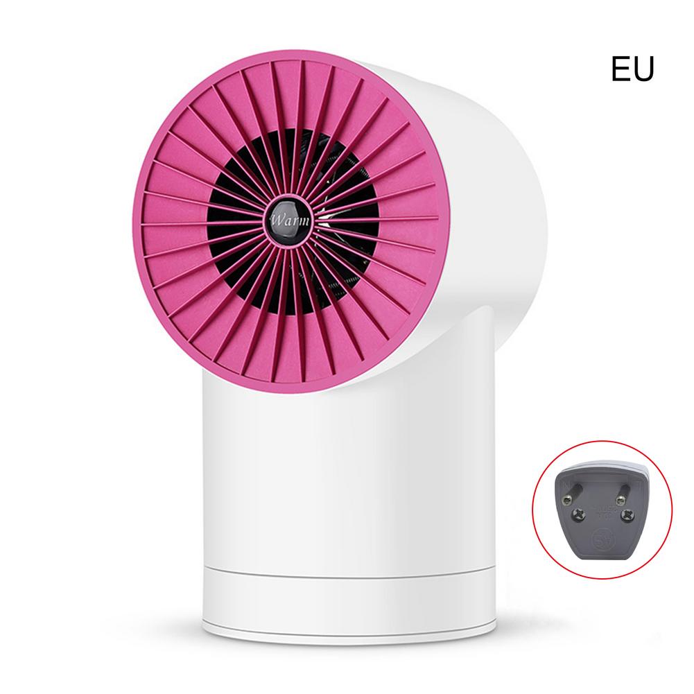 Electric Space Heater USB Powered Fan Heater for Indoor Heating Camping Any Place Adjustable Thermostat: EU
