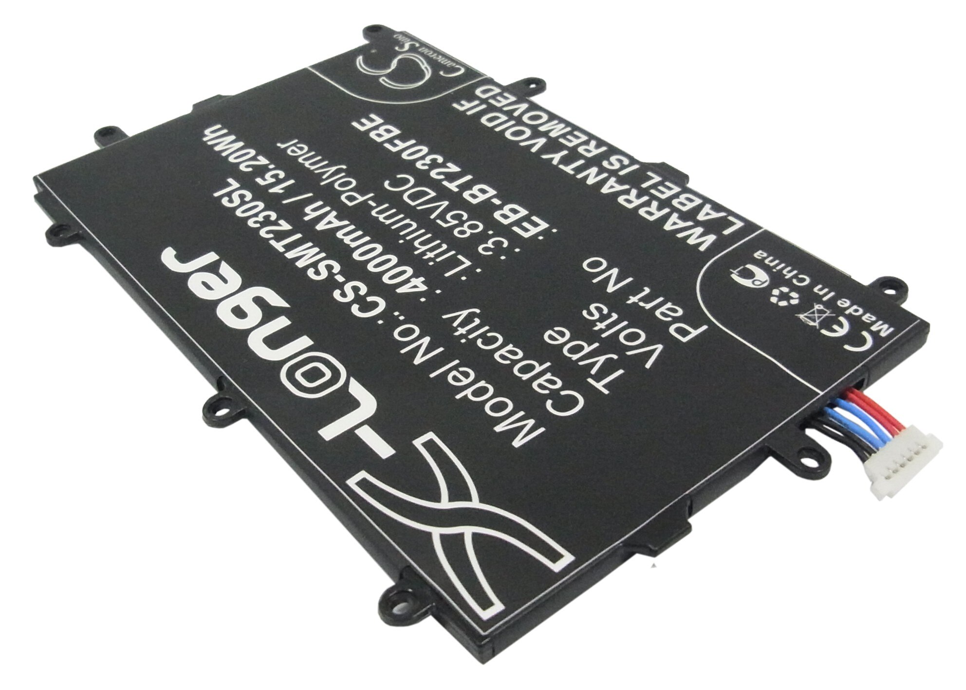 Cameron Sino Replacement Battery 4000mAh for Samsung Galaxy Tab 4 7.0 SM-T230 SM-T231 SM-T235