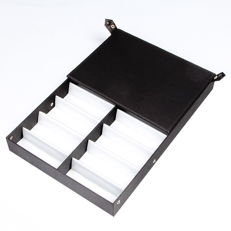 Glasses Display Case 16 Pairs Storage Box with Foldable Lid for Sunglasses Glasses Box