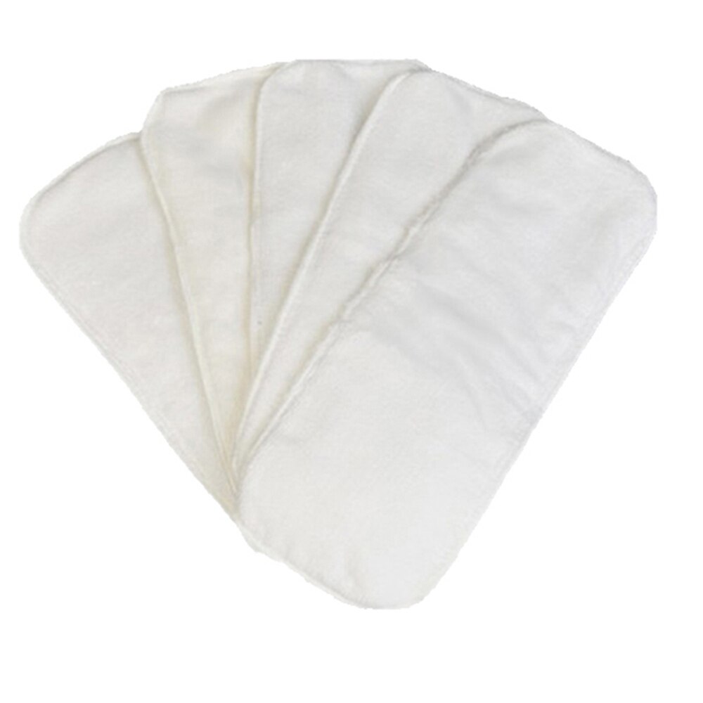 2pcs Washable Adult Diaper Inserts Reusable 4 Layer Microfiber Insert Breathable Teenage Cloth Diaper Nappies Super Absorbency