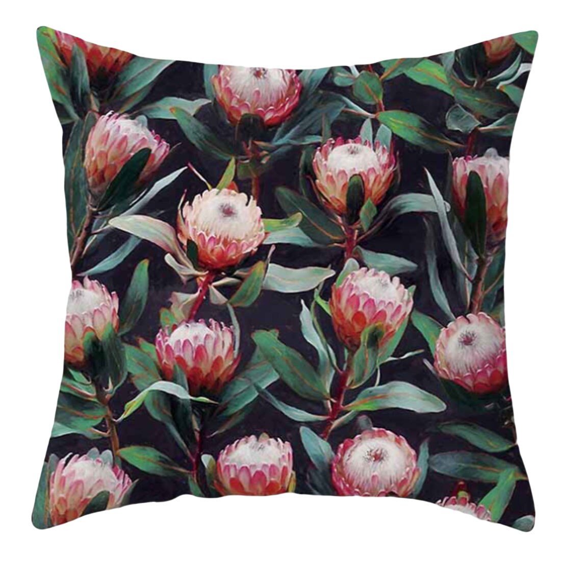 45*45cm tropiske træer grøn pude dekorative puder blomsterpude polyester bomuld pude: B
