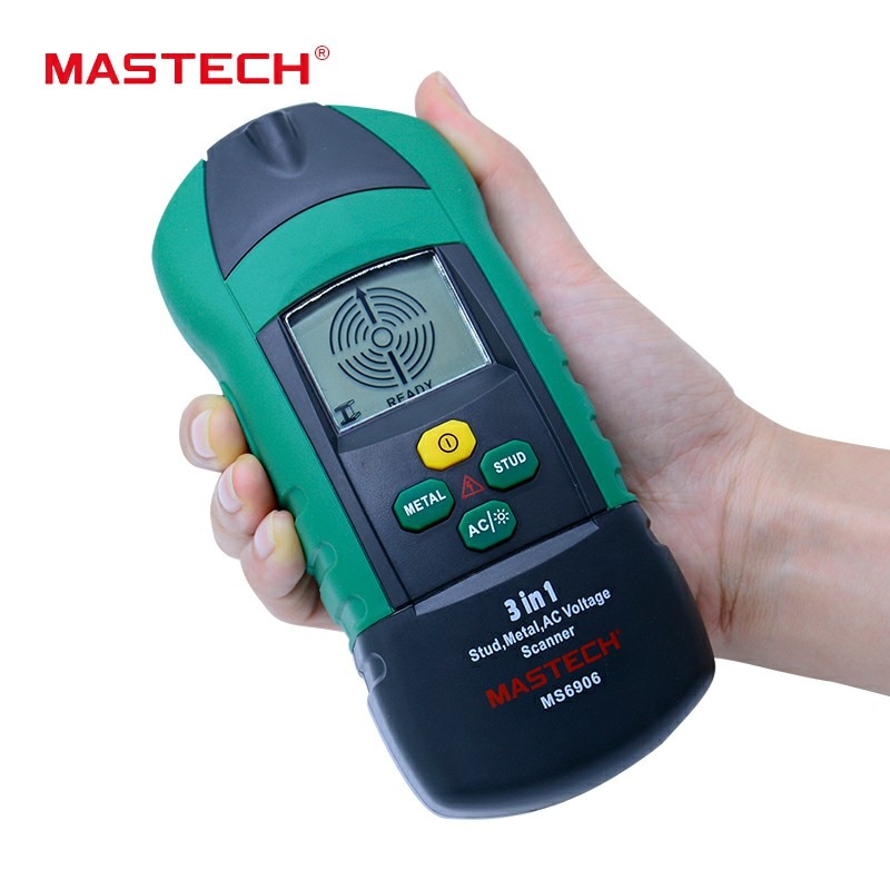 MASTECH MS6906 3 in 1 multifunction metal detector wood stud thiness tester AC Voltage scanner industrial feeler gauge