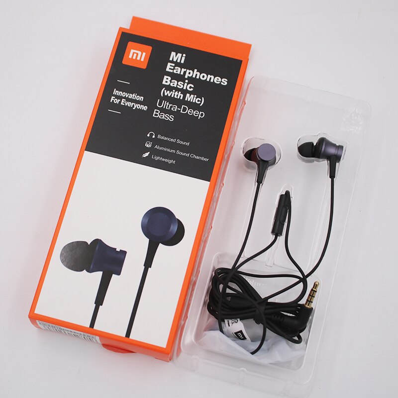 Xiaomi Piston 3 Oortelefoon Mi Verse 3.5Mm In-Ear Oortelefoon Met Microfoon Voor Mi Note 10 Lite CC9 a2 A3 F1 F2 Pro Redmi Note 7 8 9 Pro 8T: black