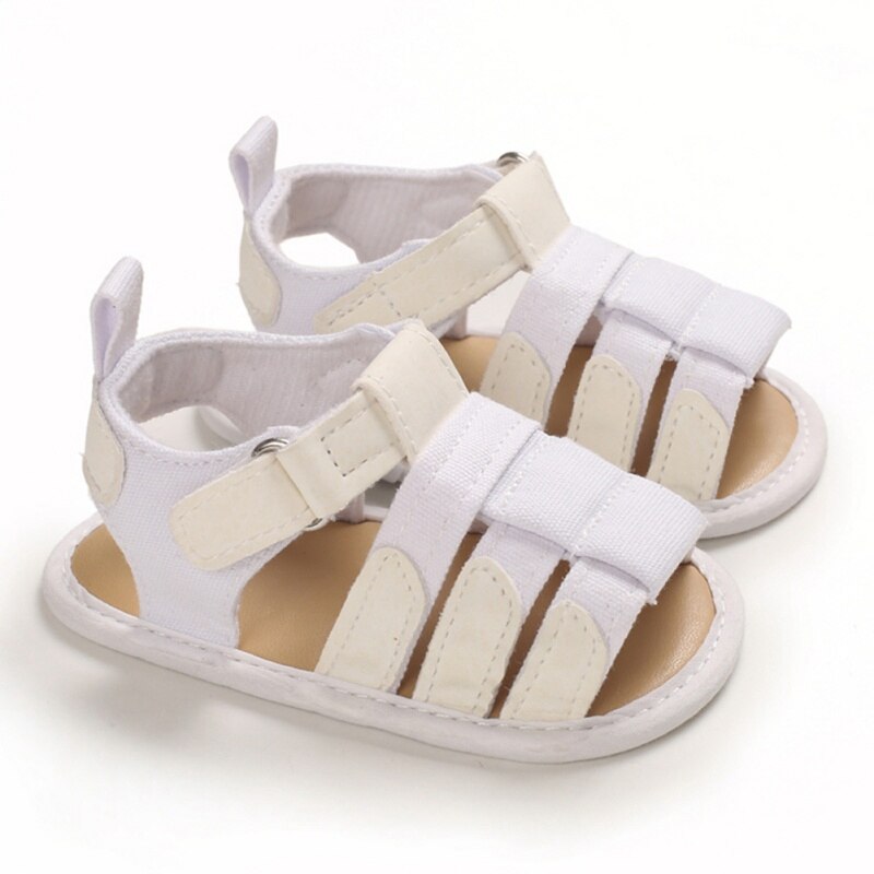 Bébé sandales enfant en bas âge infantile creux doux berceau semelle toile chaussures filles garçons enfants doux berceau Prewalker sandales sabots: Marron / 7-12 mois