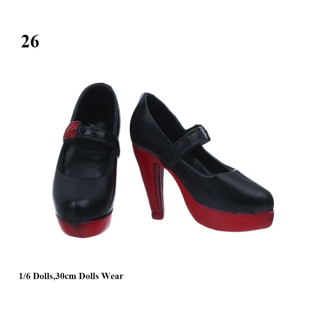 Botas de rodillas largas para mujer, botas de muñeca Hero 1/3, 33 estilos, longitud del pie, 2cm, zapatos de muñeca 1/6: YELLOW