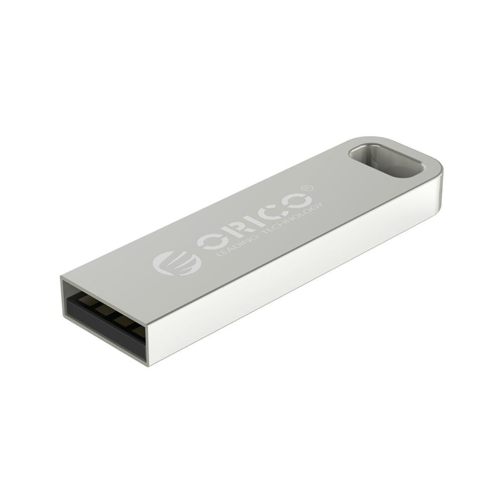 Orico Metalen Usb Flash Drive 64 Gb 32 Gb 16 Gb Flash Memory Stick Pen Drive USB2.0 Usb Stick Waterdicht metalen Zilveren Memoria Cel Usb: 16GB