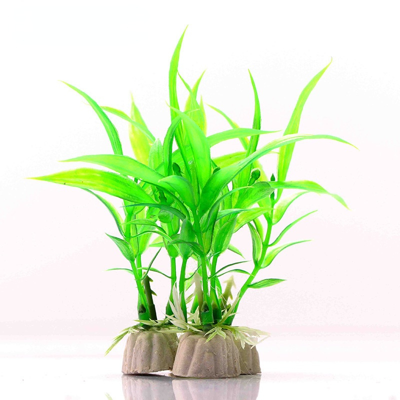 10pcs Aquarium Artificial Simulation Plants Fish Tank Aquarium Home Decoration Chinese Rich Bamboo Water Plant Aquarium Deco