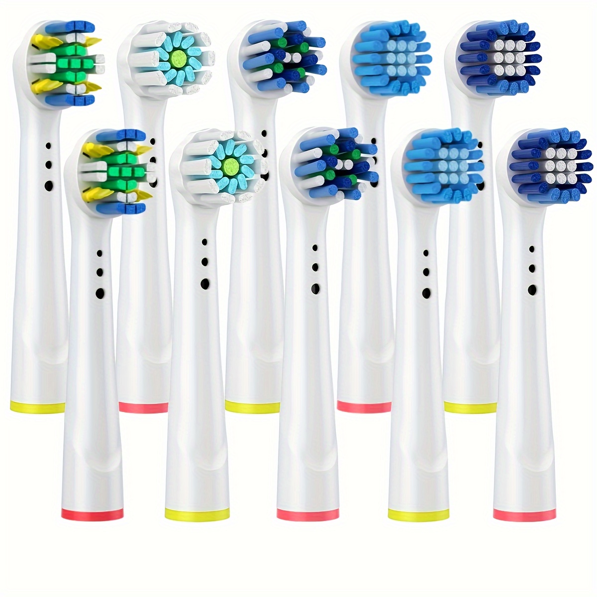 Têtes de brosse à dents de rechange, 10 pièces, compatibles avec oral-b Braun, têtes de brosse à dents électrique professionnelle: Orange