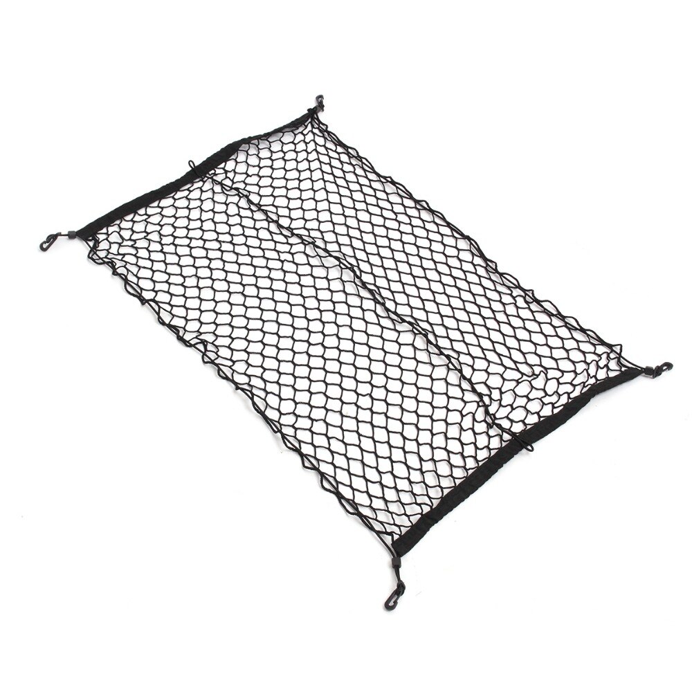 Elasticated Nylon Car Back Rear Trunk Boot Storage Luggage Net Organiser Cargo Net Tidy Mesh RV Camper Truck Bus Van 100*70CM
