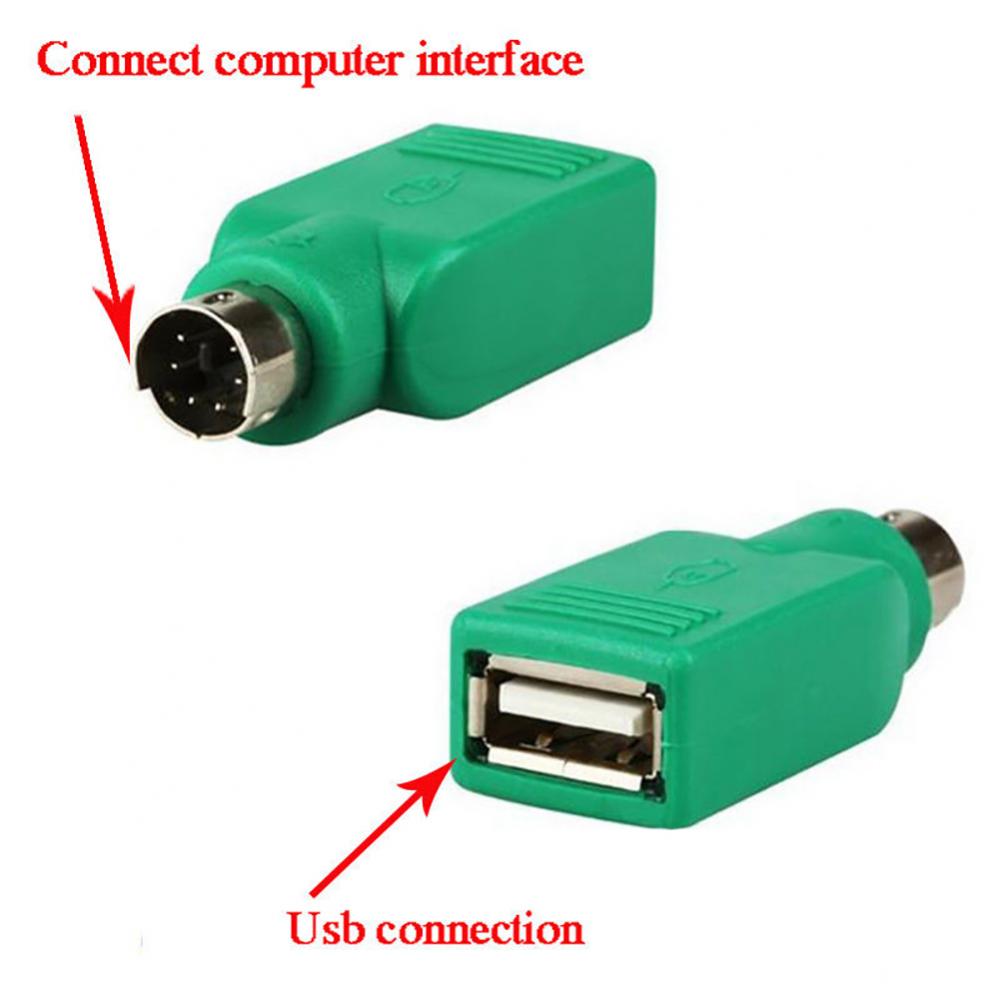Zubehöradapter, 2 stück usb-buchse auf usb-stecker-konverter für  ps2 computer-tastaturen und mäuse