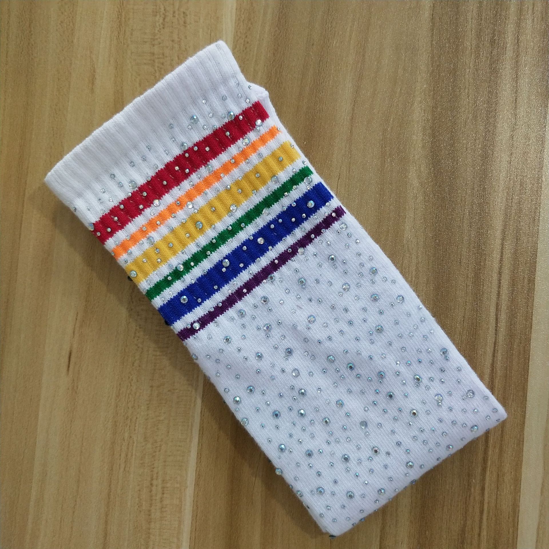 Kniekousen met strass steentjes voor kinderen, meisjes. kleurrijke sokken met strass steentjes voor peuters. kniekousen met overknees voor kinderen, sox 3-12y