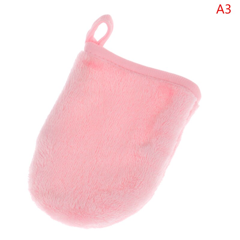Tamponi per la pulizia profonda del viso guanto riutilizzabile per la rimozione del trucco guanto morbido per la pulizia della microfibra rimozione dei guanti asciugamano per la pulizia del viso: A3