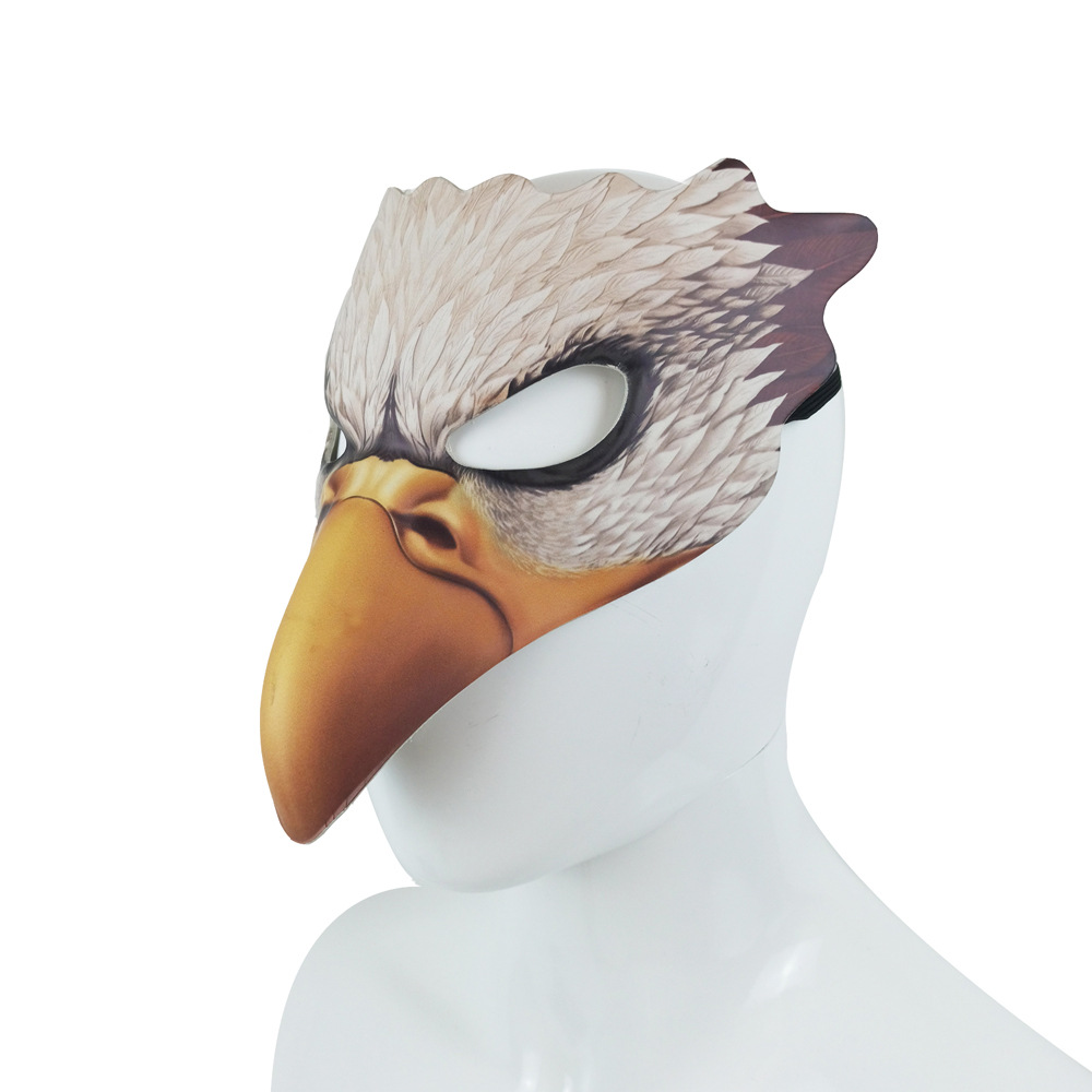 Masque d'oiseau de fantaisie, masade Tim, costume d'Halloween, vêtements de sauna, cosplay, fête, déguisement, corbeau, aigle, phénix, couvre-visage, accessoires: Bleu