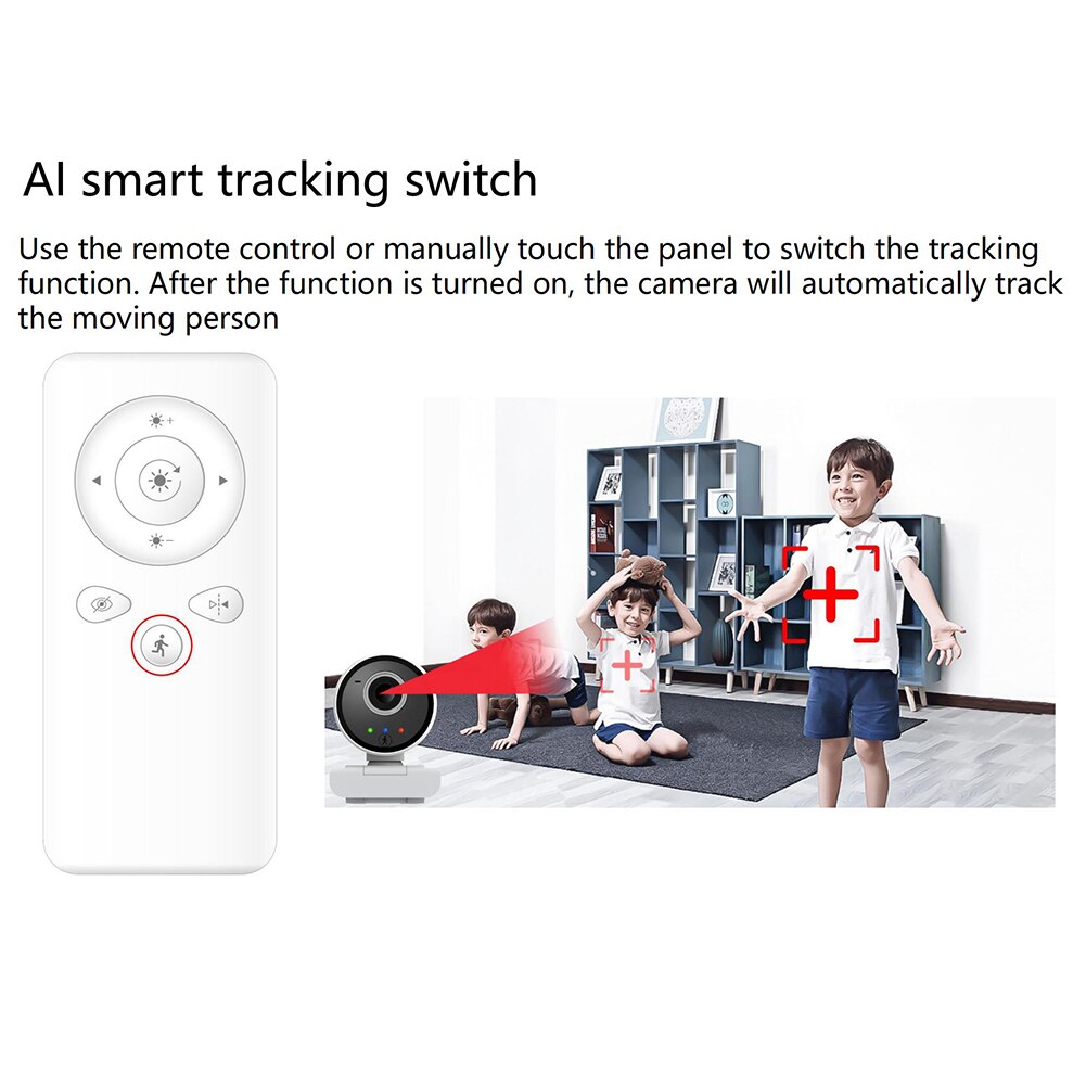 2mp AI Humanoid Smart Tracking USB Camera With Remote Control Auto Focus HD 1080P For PC Computer Laptop Video WebCam With Mic