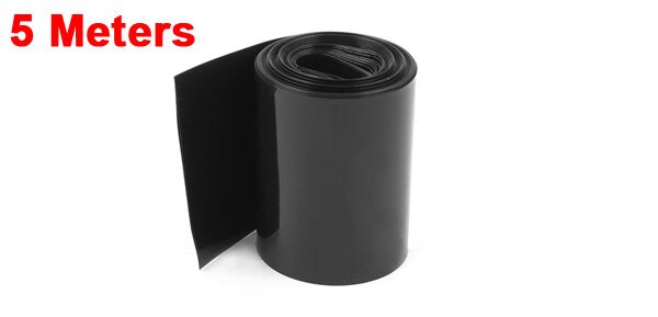 Uxcell 5 Meter 64mm Breedte Pvc Warmte Krimpfolie Buis Geel Voor Aa Batterij. | zwart | blauw | clear | groen | grren | geel